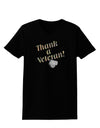 Thank A Veteran Womens Dark T-Shirt-TooLoud-Black-X-Small-Davson Sales