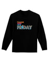 Thank God It's Friday Mixed Drink Adult Long Sleeve Dark T-Shirt-TooLoud-Black-Small-Davson Sales