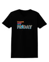 Thank God It's Friday Mixed Drink Womens Dark T-Shirt-Womens T-Shirt-TooLoud-Black-X-Small-Davson Sales