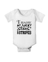 Thank My Lucky Stars and Stripes Baby Romper Bodysuit by TooLoud-Baby Romper-TooLoud-White-06-Months-Davson Sales