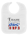 Thank My Lucky Stars and Stripes Color Baby Bib by TooLoud