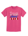 Thank My Lucky Stars and Stripes Color Childrens Dark T-Shirt by TooLoud-Childrens T-Shirt-TooLoud-Sangria-X-Small-Davson Sales