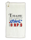 Thank My Lucky Stars and Stripes Color Micro Terry Gromet Golf Towel 16 x 25 inch by TooLoud-Golf Towel-TooLoud-White-Davson Sales