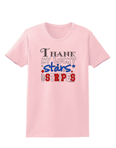 Thank My Lucky Stars and Stripes Color Womens T-Shirt by TooLoud-Womens T-Shirt-TooLoud-PalePink-X-Small-Davson Sales