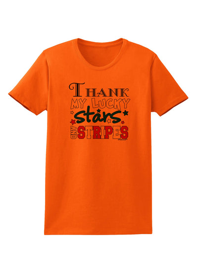 Thank My Lucky Stars and Stripes Color Womens T-Shirt by TooLoud-Womens T-Shirt-TooLoud-Orange-X-Small-Davson Sales