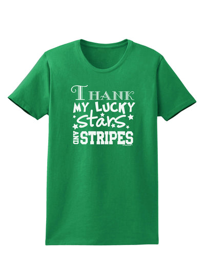 Thank My Lucky Stars and Stripes Womens Dark T-Shirt by TooLoud-Womens T-Shirt-TooLoud-Kelly-Green-X-Small-Davson Sales