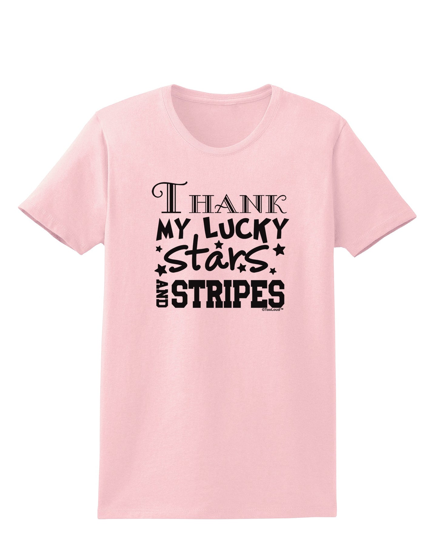 Thank My Lucky Stars and Stripes Womens T-Shirt by TooLoud-Womens T-Shirt-TooLoud-PalePink-X-Small-Davson Sales