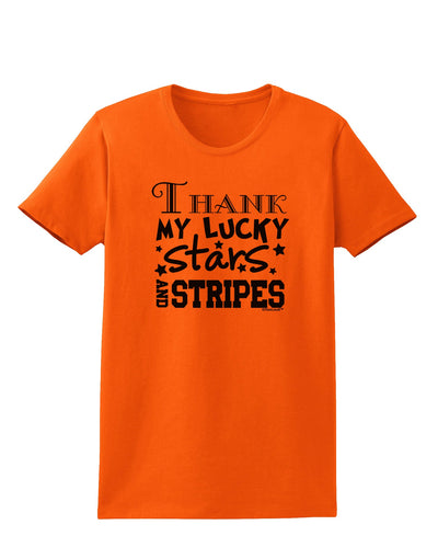 Thank My Lucky Stars and Stripes Womens T-Shirt by TooLoud-Womens T-Shirt-TooLoud-Orange-X-Small-Davson Sales