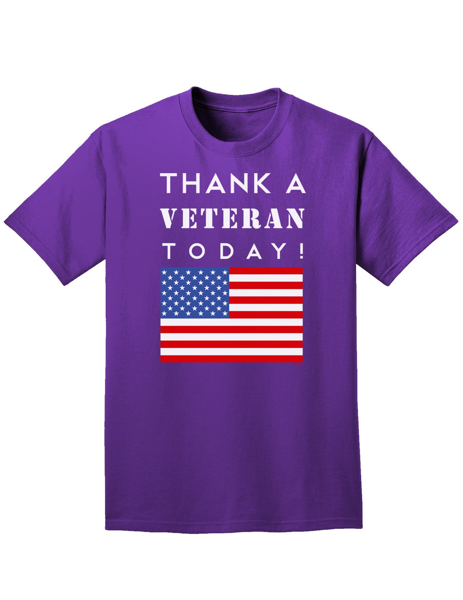 Thank a Veteran Today Adult Dark T-Shirt-Mens T-Shirt-TooLoud-Black-Small-Davson Sales