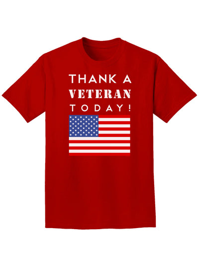 Thank a Veteran Today Adult Dark T-Shirt-Mens T-Shirt-TooLoud-Red-Small-Davson Sales