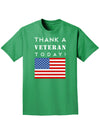 Thank a Veteran Today Adult Dark T-Shirt-Mens T-Shirt-TooLoud-Kelly-Green-Small-Davson Sales