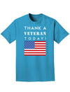 Thank a Veteran Today Adult Dark T-Shirt-Mens T-Shirt-TooLoud-Turquoise-Small-Davson Sales