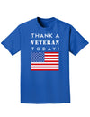 Thank a Veteran Today Adult Dark T-Shirt-Mens T-Shirt-TooLoud-Royal-Blue-Small-Davson Sales