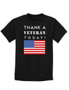 Thank a Veteran Today Childrens Dark T-Shirt-Childrens T-Shirt-TooLoud-Black-X-Small-Davson Sales