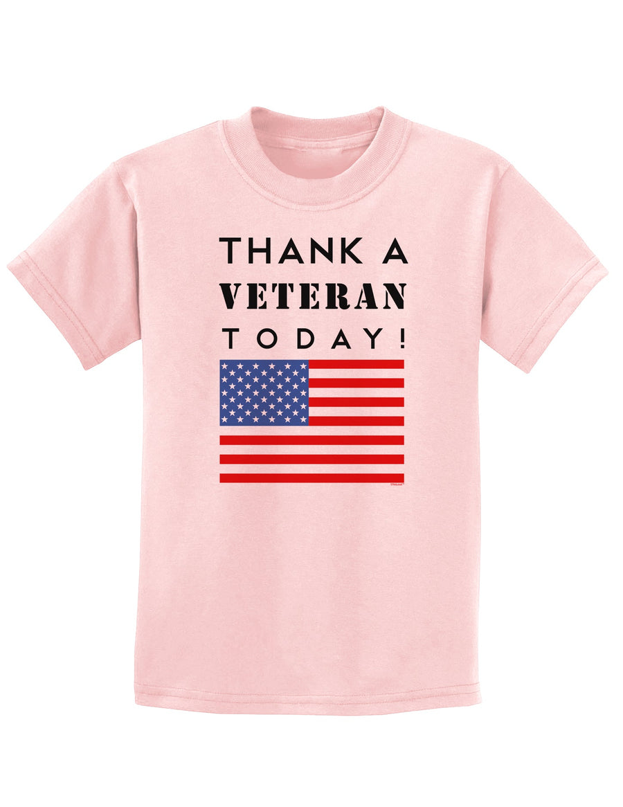 Thank a Veteran Today Childrens T-Shirt-Childrens T-Shirt-TooLoud-White-X-Small-Davson Sales