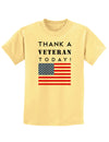 Thank a Veteran Today Childrens T-Shirt-Childrens T-Shirt-TooLoud-Daffodil-Yellow-X-Small-Davson Sales