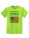 Thank a Veteran Today Childrens T-Shirt-Childrens T-Shirt-TooLoud-Lime-Green-X-Small-Davson Sales