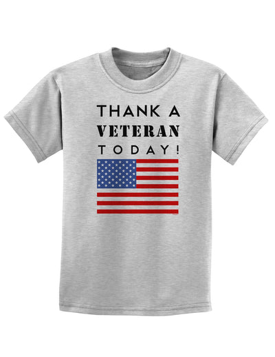 Thank a Veteran Today Childrens T-Shirt-Childrens T-Shirt-TooLoud-AshGray-X-Small-Davson Sales