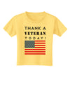 Thank a Veteran Today Toddler T-Shirt-Toddler T-Shirt-TooLoud-Daffodil-Yellow-2T-Davson Sales