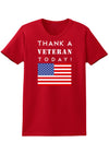 Thank a Veteran Today Womens Dark T-Shirt-TooLoud-Red-X-Small-Davson Sales