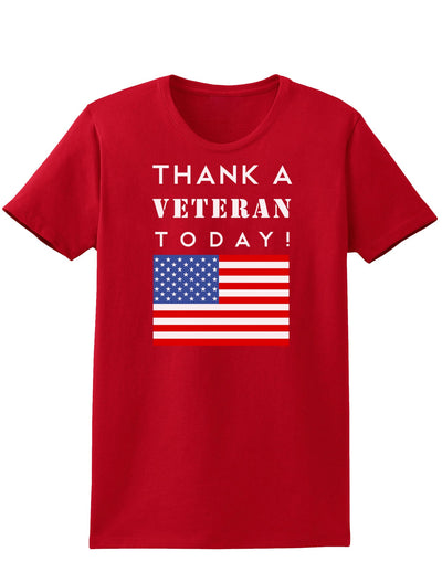 Thank a Veteran Today Womens Dark T-Shirt-TooLoud-Red-X-Small-Davson Sales