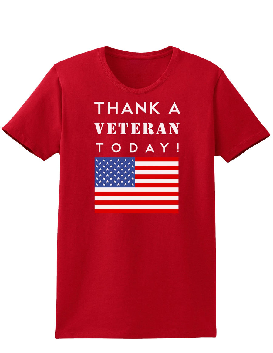 Thank a Veteran Today Womens Dark T-Shirt-TooLoud-Black-X-Small-Davson Sales