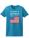 Thank a Veteran Today Womens Dark T-Shirt-TooLoud-Turquoise-X-Small-Davson Sales