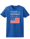 Thank a Veteran Today Womens Dark T-Shirt-TooLoud-Royal-Blue-X-Small-Davson Sales