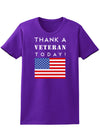 Thank a Veteran Today Womens Dark T-Shirt-TooLoud-Purple-X-Small-Davson Sales