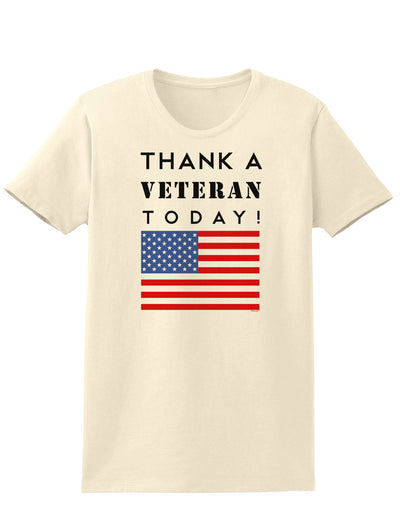 Thank a Veteran Today Womens T-Shirt-Womens T-Shirt-TooLoud-Natural-X-Small-Davson Sales