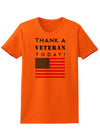 Thank a Veteran Today Womens T-Shirt-Womens T-Shirt-TooLoud-Orange-X-Small-Davson Sales