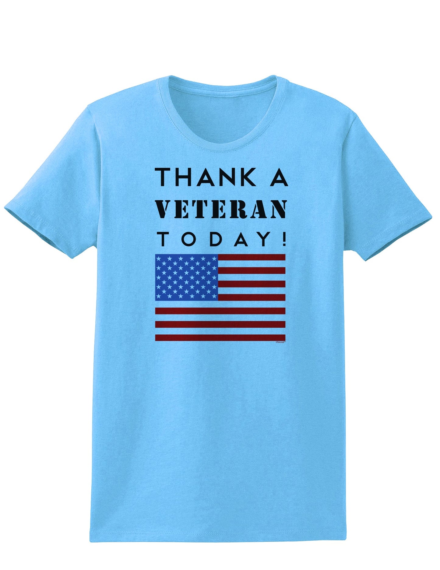 Thank a Veteran Today Womens T-Shirt-Womens T-Shirt-TooLoud-Aquatic-Blue-X-Small-Davson Sales