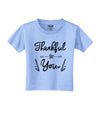 Thankful for you Toddler T-Shirt Aquatic Blue 4T Tooloud