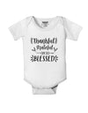 Thankful grateful oh so blessed Baby Romper Bodysuit White 18 Months T