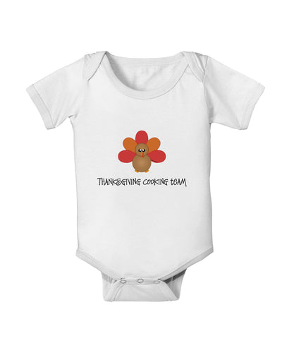 Thanksgiving Cooking Team - Turkey Baby Romper Bodysuit by TooLoud-Baby Romper-TooLoud-White-06-Months-Davson Sales