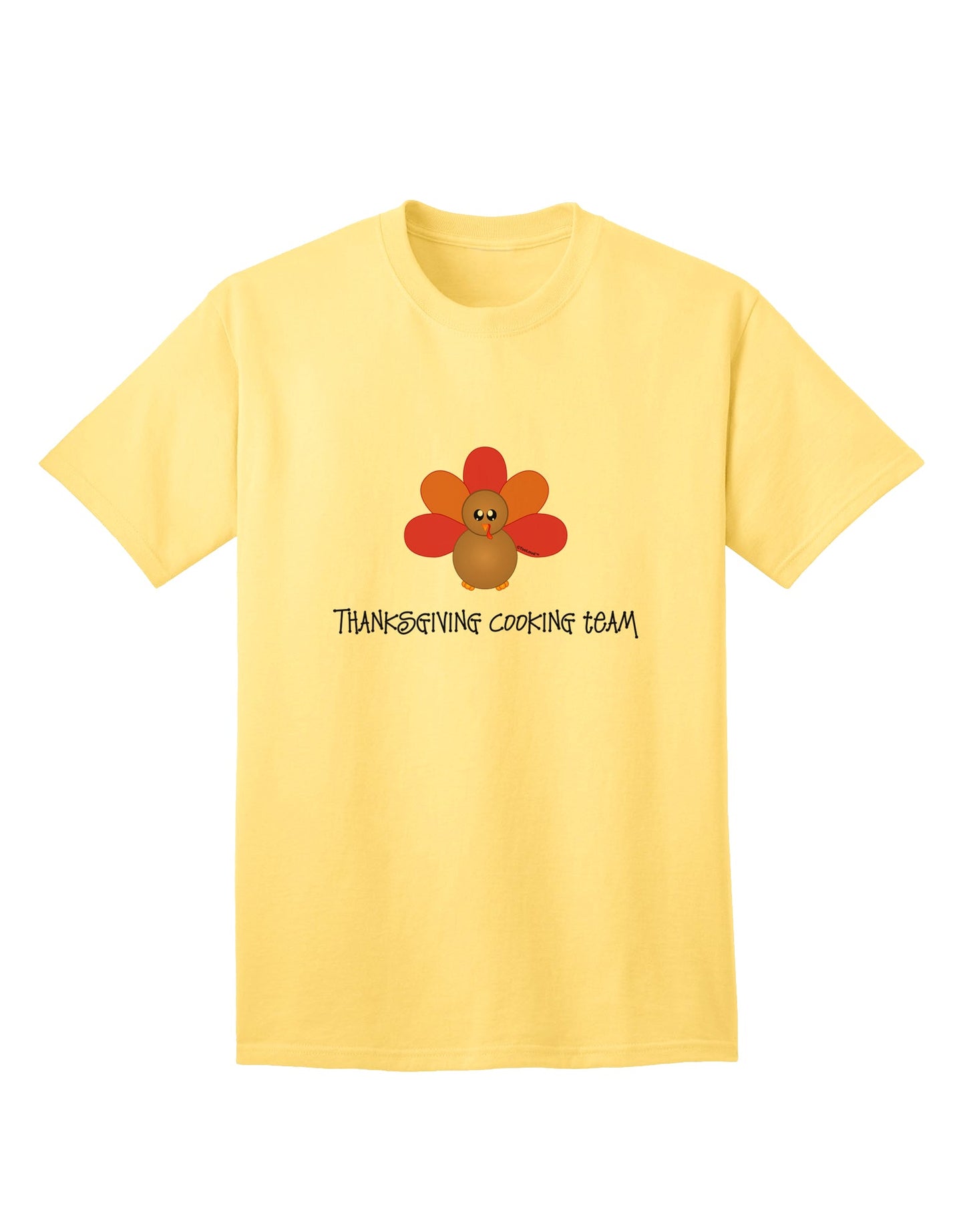 Thanksgiving Culinary Crew - Turkey-themed Adult T-Shirt by TooLoud-Mens T-shirts-TooLoud-Yellow-Small-Davson Sales