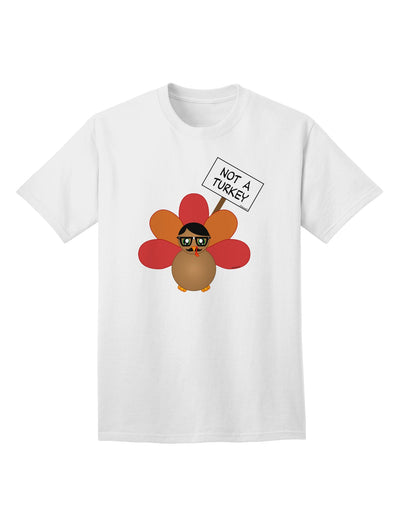 Thanksgiving Turkey Themed Adult T-Shirt with Creative Design by TooLoud-Mens T-shirts-TooLoud-White-Small-Davson Sales