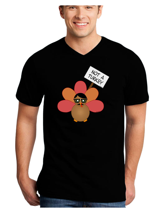 Thanksgiving Turkey in Disguise Adult Dark V-Neck T-Shirt by TooLoud-Mens V-Neck T-Shirt-TooLoud-Black-Small-Davson Sales