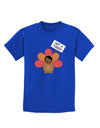 Thanksgiving Turkey in Disguise Childrens Dark T-Shirt by TooLoud-Childrens T-Shirt-TooLoud-Royal-Blue-X-Small-Davson Sales