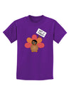 Thanksgiving Turkey in Disguise Childrens Dark T-Shirt by TooLoud-Childrens T-Shirt-TooLoud-Purple-X-Small-Davson Sales