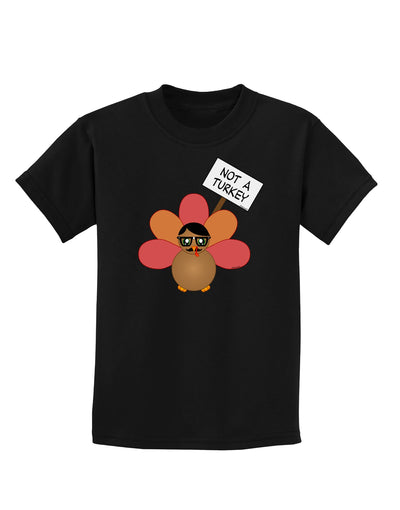 Thanksgiving Turkey in Disguise Childrens Dark T-Shirt by TooLoud-Childrens T-Shirt-TooLoud-Black-X-Small-Davson Sales