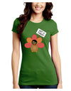 Thanksgiving Turkey in Disguise Juniors Crew Dark T-Shirt by TooLoud-T-Shirts Juniors Tops-TooLoud-Kiwi-Green-Juniors Fitted X-Small-Davson Sales