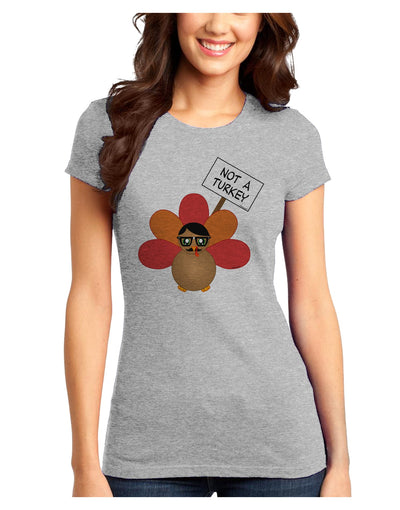 Thanksgiving Turkey in Disguise Juniors T-Shirt by TooLoud-Womens Juniors T-Shirt-TooLoud-Ash-Gray-Juniors Fitted X-Small-Davson Sales