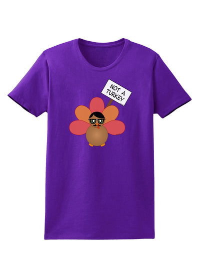 Thanksgiving Turkey in Disguise Womens Dark T-Shirt by TooLoud-Womens T-Shirt-TooLoud-Purple-X-Small-Davson Sales