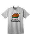 Thanksgiving-themed Adult T-Shirt for a Joyful Celebration Happy Thanksgiving-Mens T-shirts-TooLoud-AshGray-Small-Davson Sales