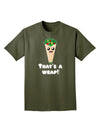 Thats A Wrap Cute Wrap Adult Dark T-Shirt-Mens T-Shirt-TooLoud-Military-Green-Small-Davson Sales