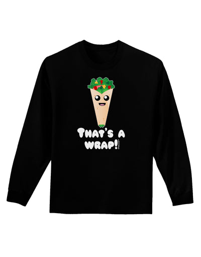 Thats A Wrap Cute Wrap Adult Long Sleeve Dark T-Shirt-TooLoud-Black-Small-Davson Sales