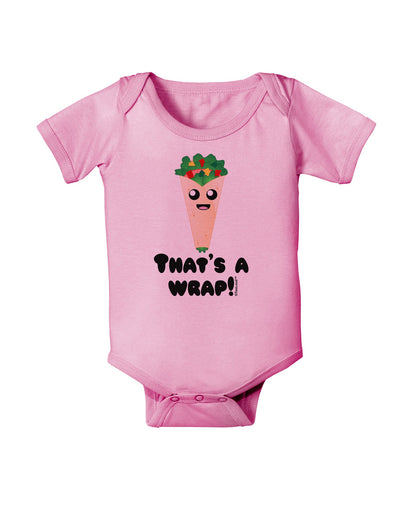 Thats A Wrap Cute Wrap Baby Romper Bodysuit-Baby Romper-TooLoud-Pink-06-Months-Davson Sales