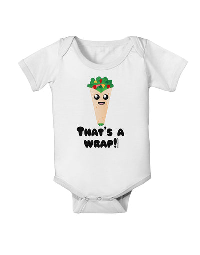 Thats A Wrap Cute Wrap Baby Romper Bodysuit-Baby Romper-TooLoud-White-06-Months-Davson Sales