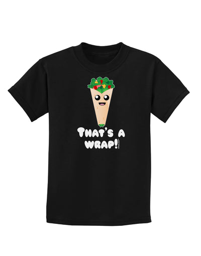 Thats A Wrap Cute Wrap Childrens Dark T-Shirt-Childrens T-Shirt-TooLoud-Black-X-Small-Davson Sales